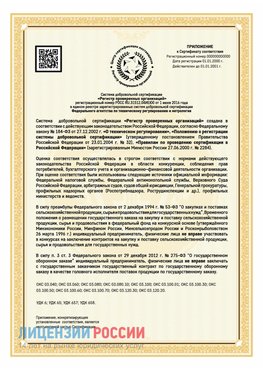 Приложение к сертификату для ИП Красноперекопск Сертификат СТО 03.080.02033720.1-2020
